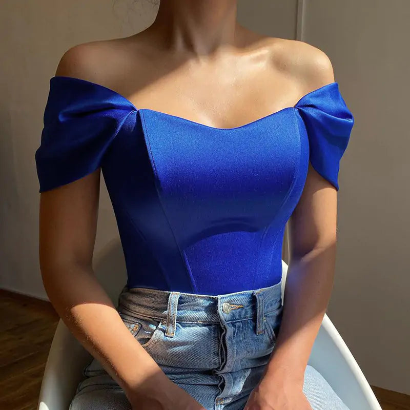 Moonveil Satin Blouse