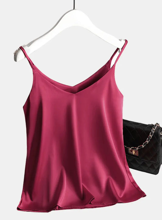 Lunara Satin Tank