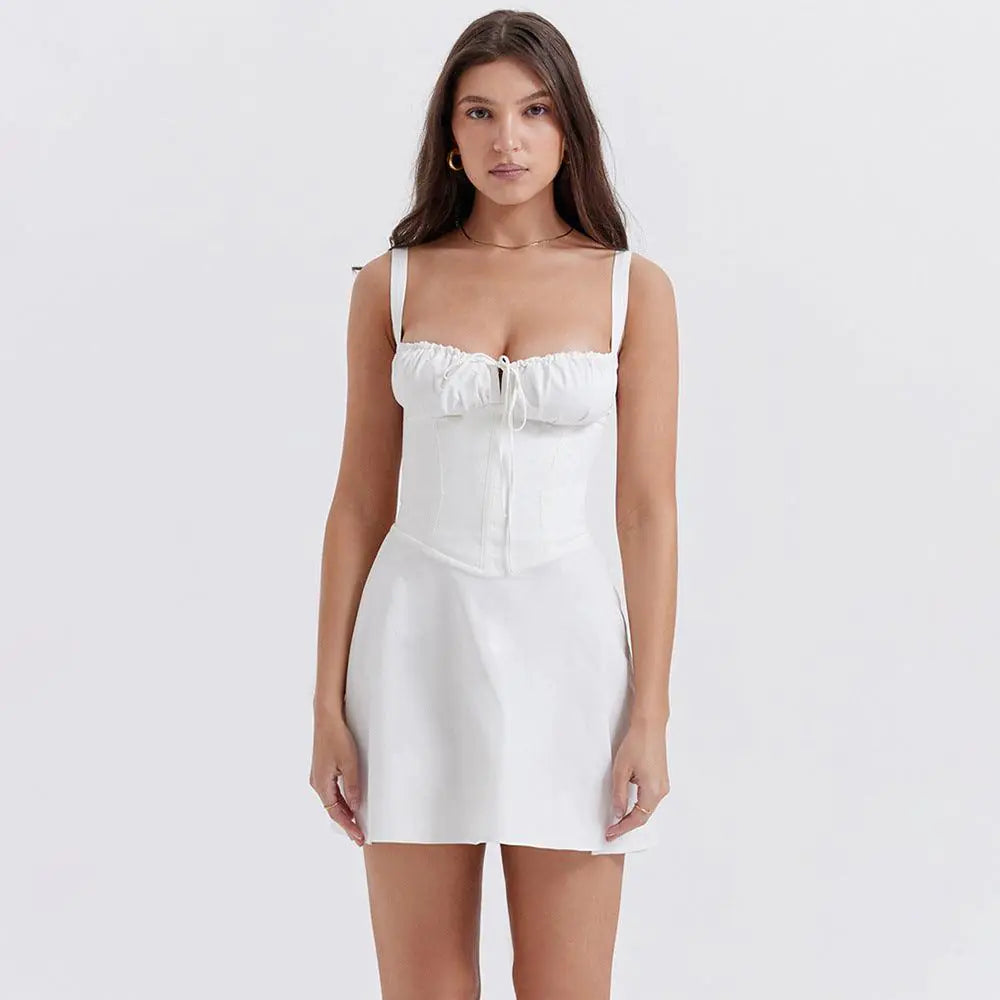 Obscura Lace-Up Dress